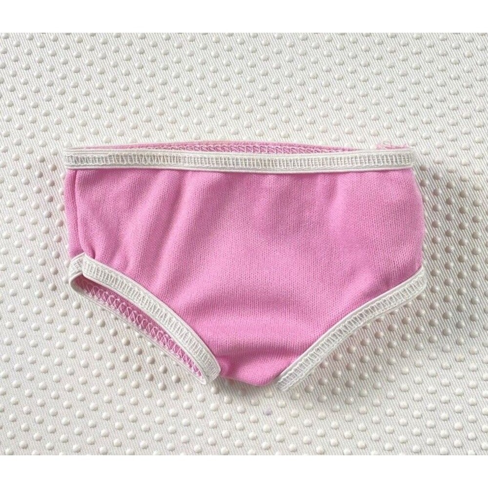 Retired American Girl 18" Doll Pink White Underwear Panties Clothes Baby Undies